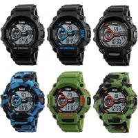 Reloj unisex de la joyería de SKmei®, Plástico, con caja de papel & silicona & aleación de zinc, chapado en color de platina, 50M impermeable & unisexo & ajustable & diferentes patrones para la opción & LED, 50mm, longitud aproximado 10.2 Inch, Vendido por UD