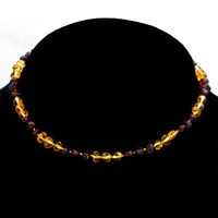 Agaat ketting, Amber, natuurlijk, voor kinderen, meer kleuren voor de keuze, 330mm, Per verkocht Ca 13 inch Strand