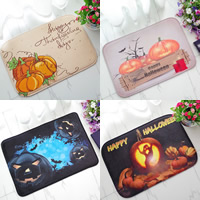 Fibre de polyester Tapis, rectangle, Bijoux d'Halloween & normes différentes pour le choix & modèles différents pour le choix & avec le motif de lettre, Vendu par PC