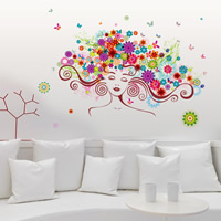 Wall Stickers & Decals PVC Plastic Rectangle plant design & adhesive & waterproof Sold By PC