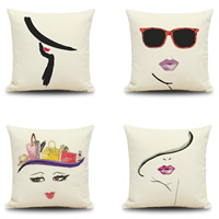 Cushion Cover Cotton Fabric Square Sold By PC