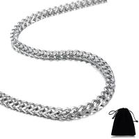 Stainless Steel Chain halskæde, hvede kæde, oprindelige farve, 6mm, Solgt Per Ca. 30 inch Strand