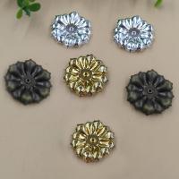 Brass Bead Cap Flower plated nickel lead & cadmium free 23mm Approx 1.5mm Sold By Bag