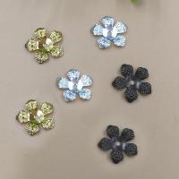 Brass Bead Cap Flower plated nickel lead & cadmium free 13mm Approx 1.5mm Sold By Bag