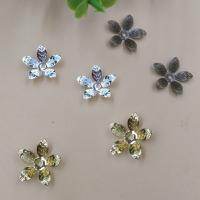 Brass Bead Cap Flower plated nickel lead & cadmium free 13mm Approx 1.5mm Sold By Bag