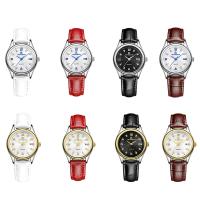 ONTHEEDGE® vrouwen Jewelry Watches Horloges, Koeienhuid, met Glas & 316L roestvrij staal, plated, verstelbaar & voor vrouw & waterdicht & met strass, meer kleuren voor de keuze, nikkel, lood en cadmium vrij, 28x8mm, 14mm, Lengte Ca 9 inch, Verkocht door PC