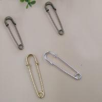 Brass Brooch Findings plated nickel lead & cadmium free 51mm Sold By Bag