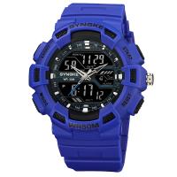 Montre à bijoux pour hommes Synoke®, Plastique, avec verre & acier inoxydable, Placage, 50M imperméable à l’eau & réglable & LED, plus de couleurs à choisir, 54.5x16.17mm,22.17mm, Longueur Environ 7-9.4 pouce, Vendu par PC