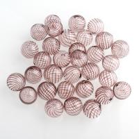 Handgemaakte Lampwork Beads, Ronde, verschillende ontwerpen voor de keuze & hol, 14mm, Gat:Ca 1-2mm, 100pC's/Bag, Verkocht door Bag