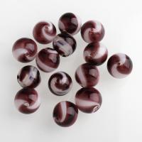 Handgemaakte Lampwork Beads, Ronde, hol, 14mm, Gat:Ca 1-2mm, 100pC's/Bag, Verkocht door Bag