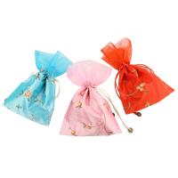 Bolsa de joyas, Brocado, con ETAMINE, color mixto, 22x15.5x1cm, 10PCs/Bolsa, Vendido por Bolsa