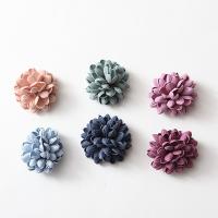 ヘアアクセサリーDIY調査結果, 布, 花形, 無色, 40mm, 20パソコン/バッグ, 売り手 バッグ