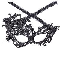 Eye Mask Gothic, pizzo, Fiore, fatto a mano, nero, Venduto da PC