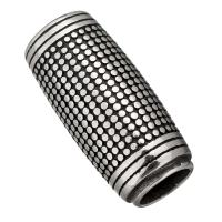 Stainless Steel Magnetska kopča, Nehrđajući čelik, pocrniti, 31x13.50x13.50mm, Unutarnji promjer:Približno 8, 8.5mm, 10računala/Lot, Prodano By Lot