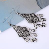 Sinc Alloy Buail Earring, iarann Hook earring, plátáilte, do bhean, luaidhe & caidmiam saor in aisce, 82x32mm, Díolta De réir Péire