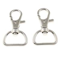 Zinklegering Kreeft Swivel Sluiting, Zinc Alloy, platinum plated, nikkel, lood en cadmium vrij, 19x42mm, 50pC's/Lot, Verkocht door Lot