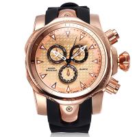 Synoke® Men Smykker Watch, PU, med zink legering dial & Glas, forgyldt, justerbar & for mennesket, flere farver til valg, 60x17mm,26mm, Længde Ca. 9.8 inch, Solgt af PC