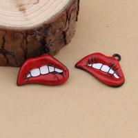 Zinc Alloy Lip plated with painted & enamel lead & cadmium free Approx 1.5mm Sold By Bag