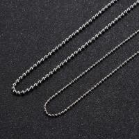 Stainless Steel Nekclace Chain, Titanium Staal, platinum plated, verschillende lengte voor keuze & uniseks & verschillende grootte voor keus & balketting, Verkocht door Strand