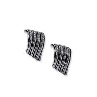 Sinc Alloy Clip Earring, le earnut rubair, dath airgid antique plátáilte, do bhean, 15x19mm, Díolta De réir Péire