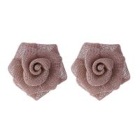 Plastic Stud Earring stainless steel post pin Flower for woman 13mm Sold By Pair