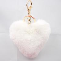 Zinc Alloy Key Lås, Plush, med Zinc Alloy, Heart, guldfarve belagt, for kvinde, flere farver til valg, 100mm, Solgt af PC