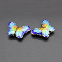 Cloisonne Beads Butterfly handmade hollow Approx 1.5mm Sold By Bag