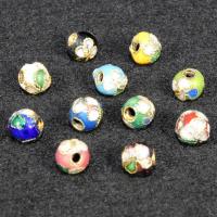 Perline Cloisonne, Cerchio, fatto a mano, nessuno, 6mm, Foro:Appross. 1.5mm, 100PC/borsa, Venduto da borsa