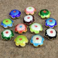 Cloisonne Beads Flower handmade hollow Approx 1.5mm Sold By Bag