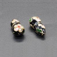 cloisonne perler, Calabash, håndlavet, flere farver til valg, 20x9mm, Hole:Ca. 1.5mm, 10pc'er/Bag, Solgt af Bag