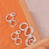 Argento 925 Jump Ring, 925 argento sterlina, Ciambella, formato differente per scelta, 40PC/borsa, Venduto da borsa