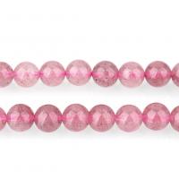 Strawberry Quartz Bead, Runde, naturlige & forskellig størrelse for valg, Hole:Ca. 1.1mm, Solgt Per Ca. 15.5 inch Strand