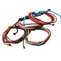 Vaxat Hampa Cord Armband, Unisex & justerbar, 18cm, Såld Per Ca 7 inch Strand