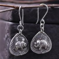 Thailand Sterling sieraden Earring, Thailand Sterling Silver, Traan, voor vrouw, 20.20x23.50mm, Verkocht door pair