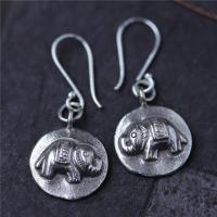 Thailand Sterling Schmuck Ohrring, Elephant, für Frau, 16.50x20mm, verkauft von Paar