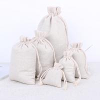 Cotton Fabraic Drawstring mála, le Corda Cotton waxed, méid éagsúla do rogha, 50ríomhairí pearsanta/Mála, Díolta De réir Mála