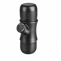 304 Edelstahl Mini Espresso Maker, mit Polypropylen & Silikon, schwarz, 66x185mm, verkauft von PC