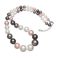 South Sea Shell Necklace with Zinc Alloy with 6.5cm extender chain Round for woman 8-16mm Sold Per Approx 18 Inch Strand