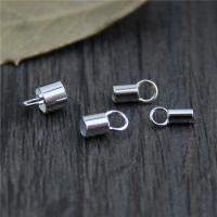 925 Sterling Silber Endkappe, verschiedene Größen vorhanden, 30PCs/Menge, verkauft von Menge