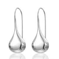 925 Sterling Silver Buail Earring, Teardrop, do bhean, 11x30mm, Díolta De réir Péire