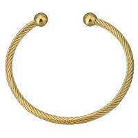 Nerūdijančio plieno Bangle, Nerūdijantis plienas, padengtą, moters, daugiau spalvų pasirinkimas, 3.80mm, Vidinis skersmuo:Apytiksliai 63mm, Pardavė PC