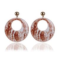 Acryl Drop Earring, met Zinc Alloy, roestvrij staal oorbel bericht, voor vrouw, 20mm, Verkocht door pair