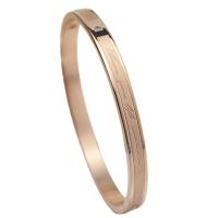 Rozsdamentes acél bangle, Stainless Steel, arany színű aranyozott, egynemű & különböző méretű a választás & strasszos, Által értékesített PC