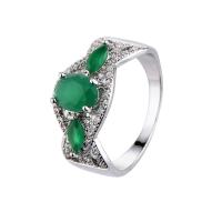 Prás Finger Ring, platanam plátáilte, unisex & méid éagsúla do rogha & le zirconia ciúbach, nicil, luaidhe & caidmiam saor in aisce, Díolta De réir PC