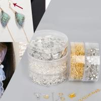 Zinc Alloy Earring Finding Set plated Sold By Box