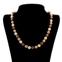 South Sea Shell pull Chain Necklace, coquille de mer du sud, Rond, pour femme, 10mm, Vendu par Environ 32 pouce brin