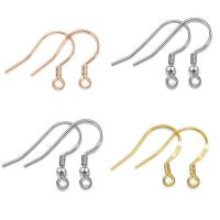 925 Sterling Silver Hook Earwire, 925 prata esterlina, banhado, com loop & tamanho diferente para a escolha & Vario tipos a sua escolha, Mais cores pare escolha, Buraco:Aprox 1.5mm, 10pardupla/Lot, vendido por Lot