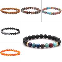 Gemstone Bracciali, pietra preziosa, materiali diversi per la scelta & unisex, 8mm, Venduto per Appross. 7.5 pollice filo