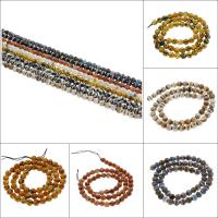 Ágata natural tibetano Dzi Beads, Ágata tibetana, Roda, facetada, Mais cores pare escolha, 6mm, Buraco:Aprox 1mm, Aprox 62PCs/Strand, vendido para Aprox 15.3 inchaltura Strand