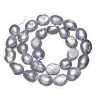 Keishi Kulturan Slatkovodni Pearl perle, siv, 10-12mm, Rupa:Približno 0.8mm, Prodano Per Približno 14 inčni Strand